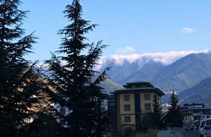Bhutan skyline